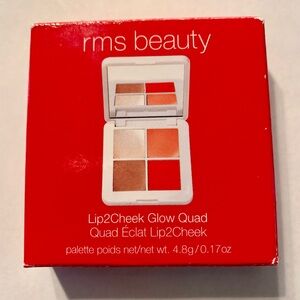 NIB RMS Beauty Lip2Cheek Glow Quad Compact